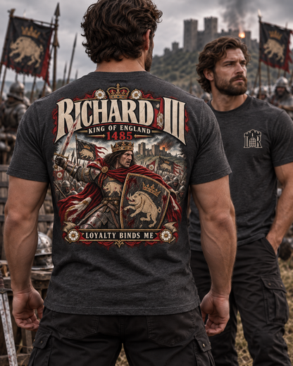Richard III Loyalty Binds Me medieval history T-shirt graphic design