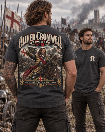 Oliver Cromwell New Model Army history T-shirt graphic design