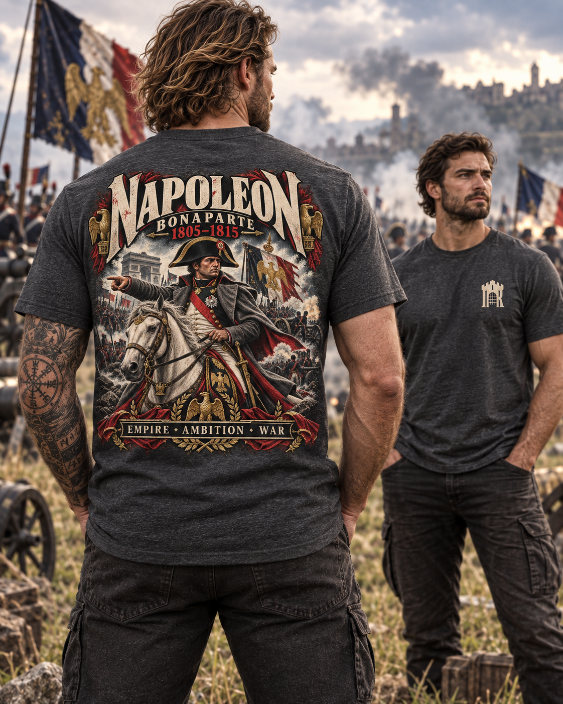 Napoleon Bonaparte Napoleonic history T-shirt graphic design