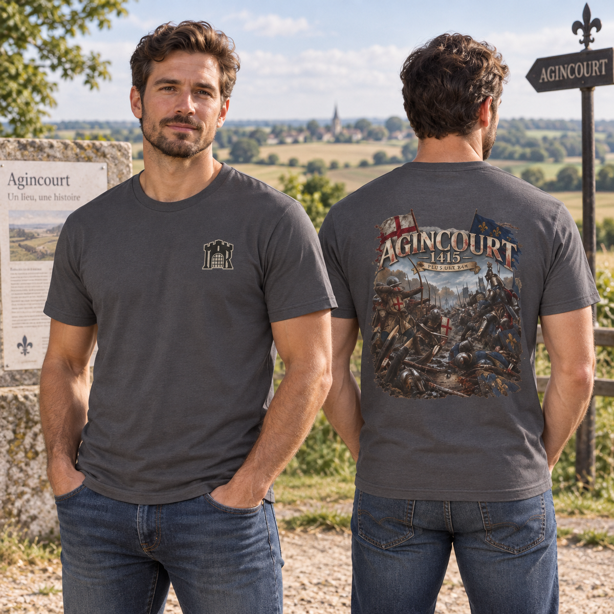 Agincourt 1415 Battle T-Shirt — Longbow & Hundred Years’ War