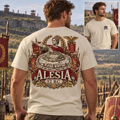 Alesia 52 BC Roman History T-Shirt Iron Regiment historical T-shirt image 1