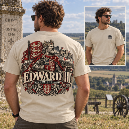 Edward III King of England T-Shirt Iron Regiment historical T-shirt image 1