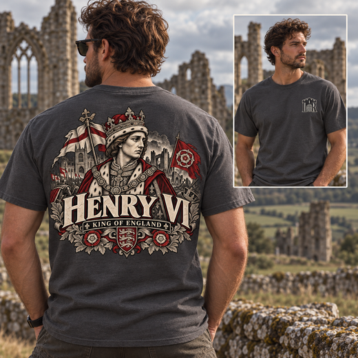 Henry VI King of England T-Shirt — Medieval Royalty Graphic Tee