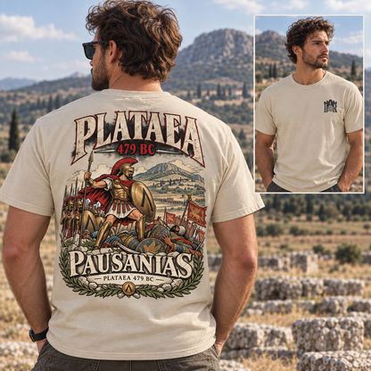 Pausanias Spartan Warrior T-Shirt Iron Regiment historical T-shirt image 1