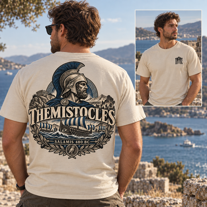 Themistocles Spartan Warrior T-Shirt Iron Regiment historical T-shirt image 1