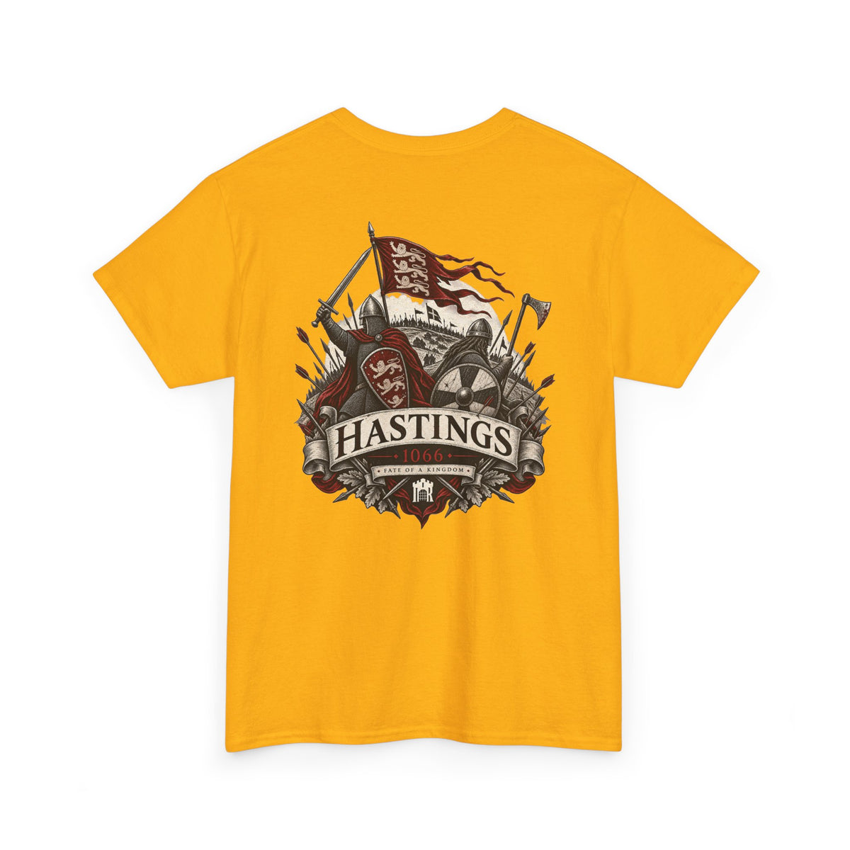Battle of Hastings 1066 medieval history T-shirt product mock-up
