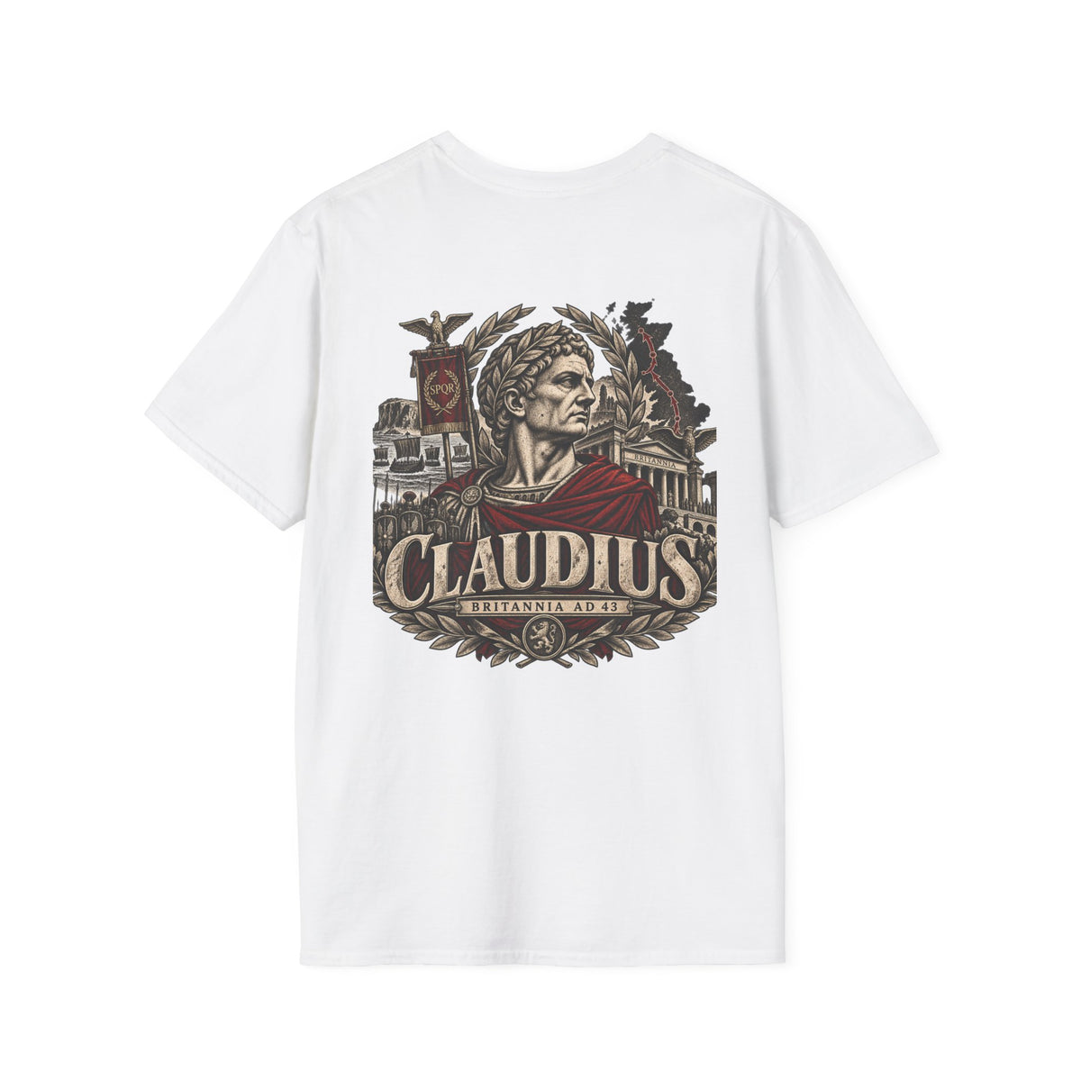 Claudius Roman Emperor T‑Shirt Iron Regiment historical T-shirt image 8