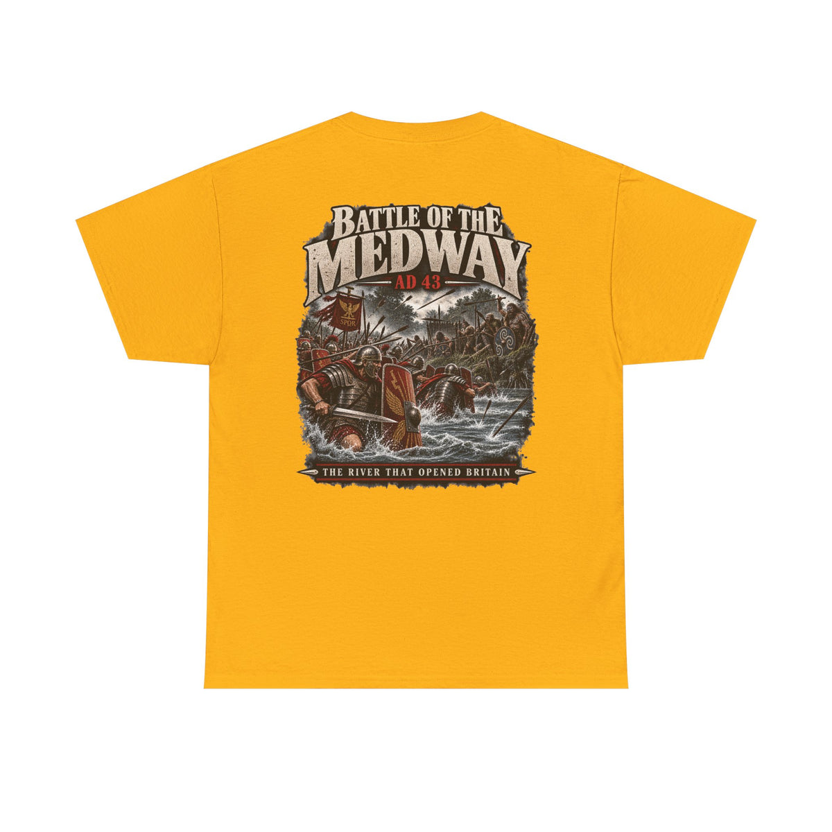 Battle of the Medway AD 43 Roman Britain T-shirt product mock-up