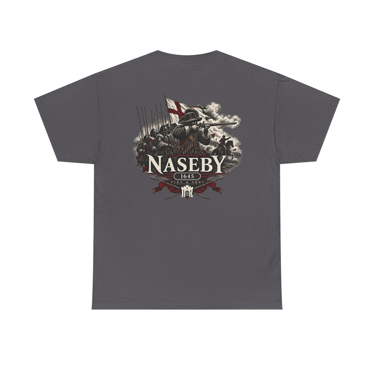 Battle of Naseby 1645 English Civil War T-shirt product mock-up