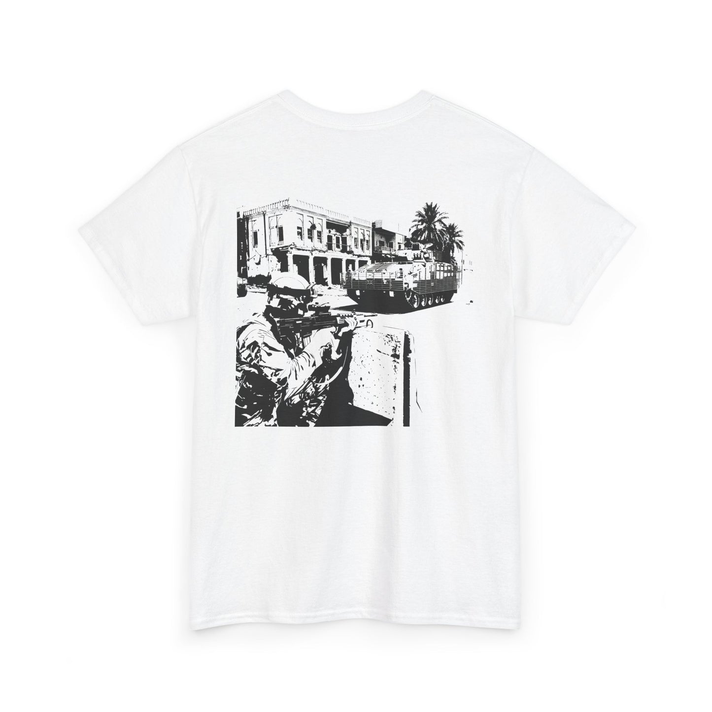 Operation TELIC Basra Iraq 2007 Graphic Tee — Military Deployment Street Scene