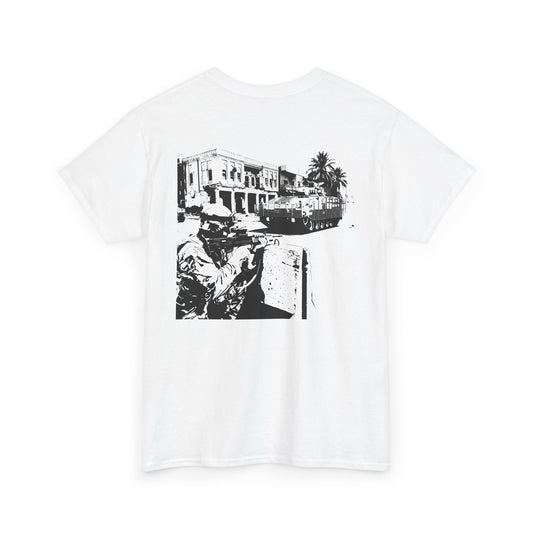 Operation TELIC Basra Iraq 2007 Graphic Tee — Military Deployment Street Scene
