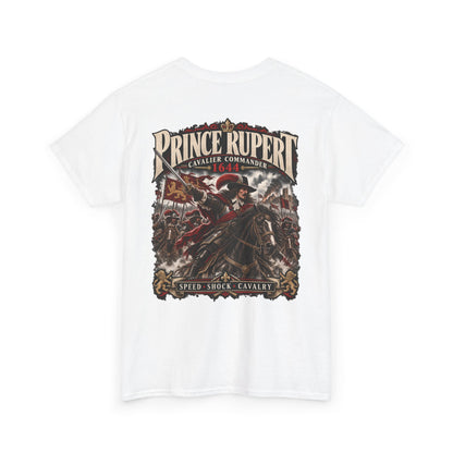 Prince Rupert English Civil War cavalry T-shirt product mock-up