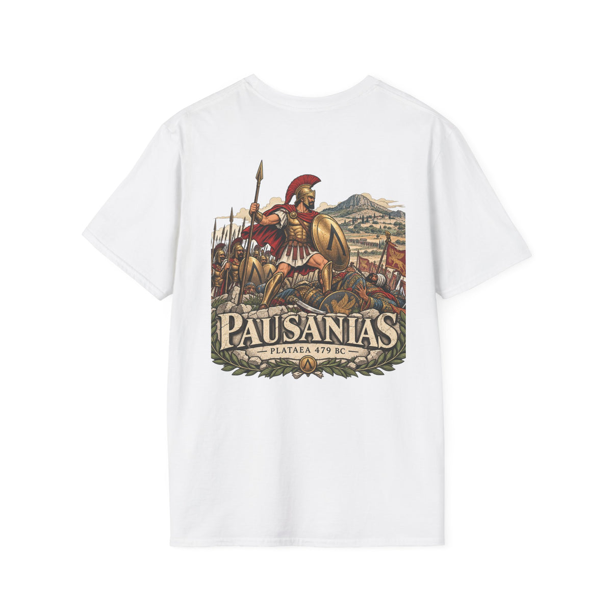 Pausanias Spartan Warrior T-Shirt Iron Regiment historical T-shirt image 8