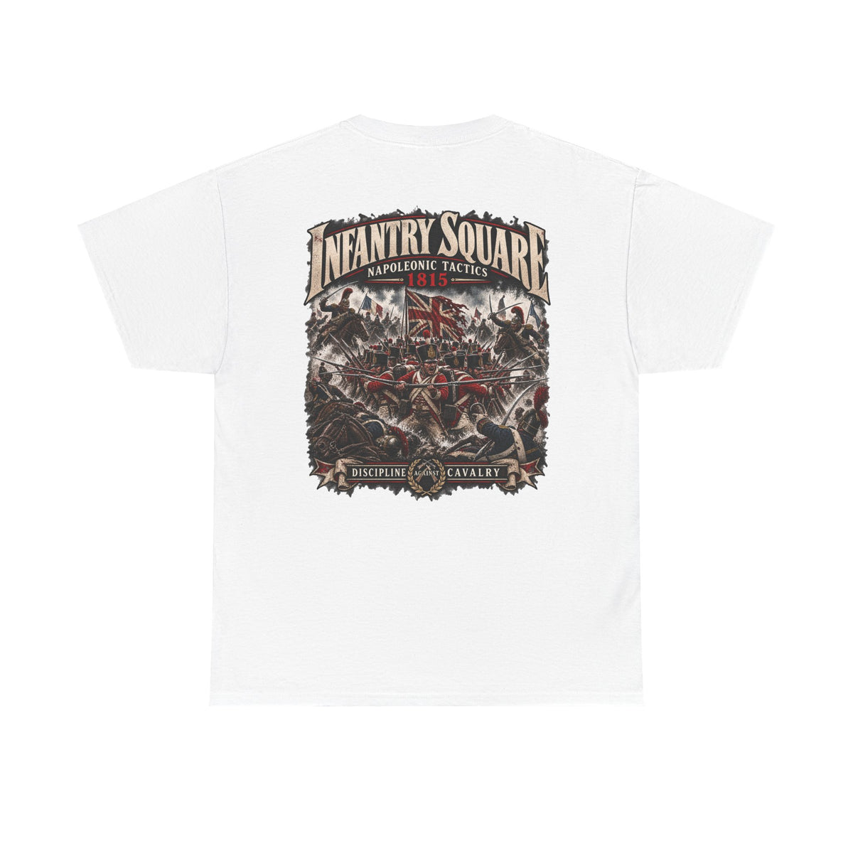 Infantry Square Napoleonic tactics T-shirt product mock-up