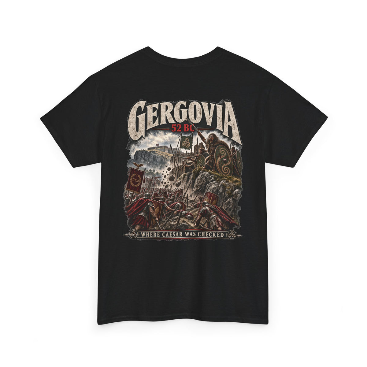 Battle of Gergovia 52 BC Gallic Wars T-shirt product mock-up