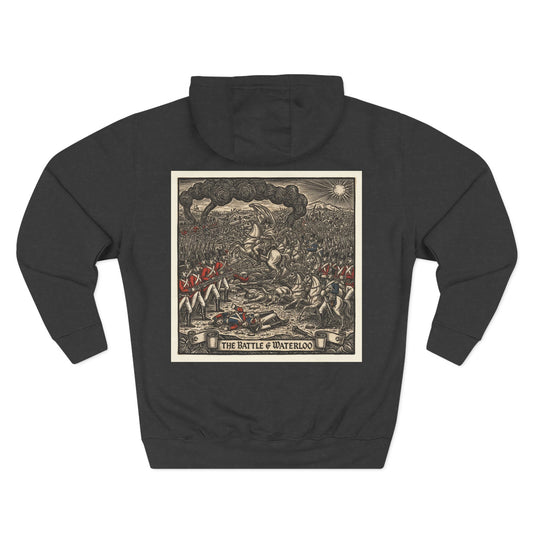 Waterloo 1815 Vintage Battle Print Hoodie – Napoleonic History