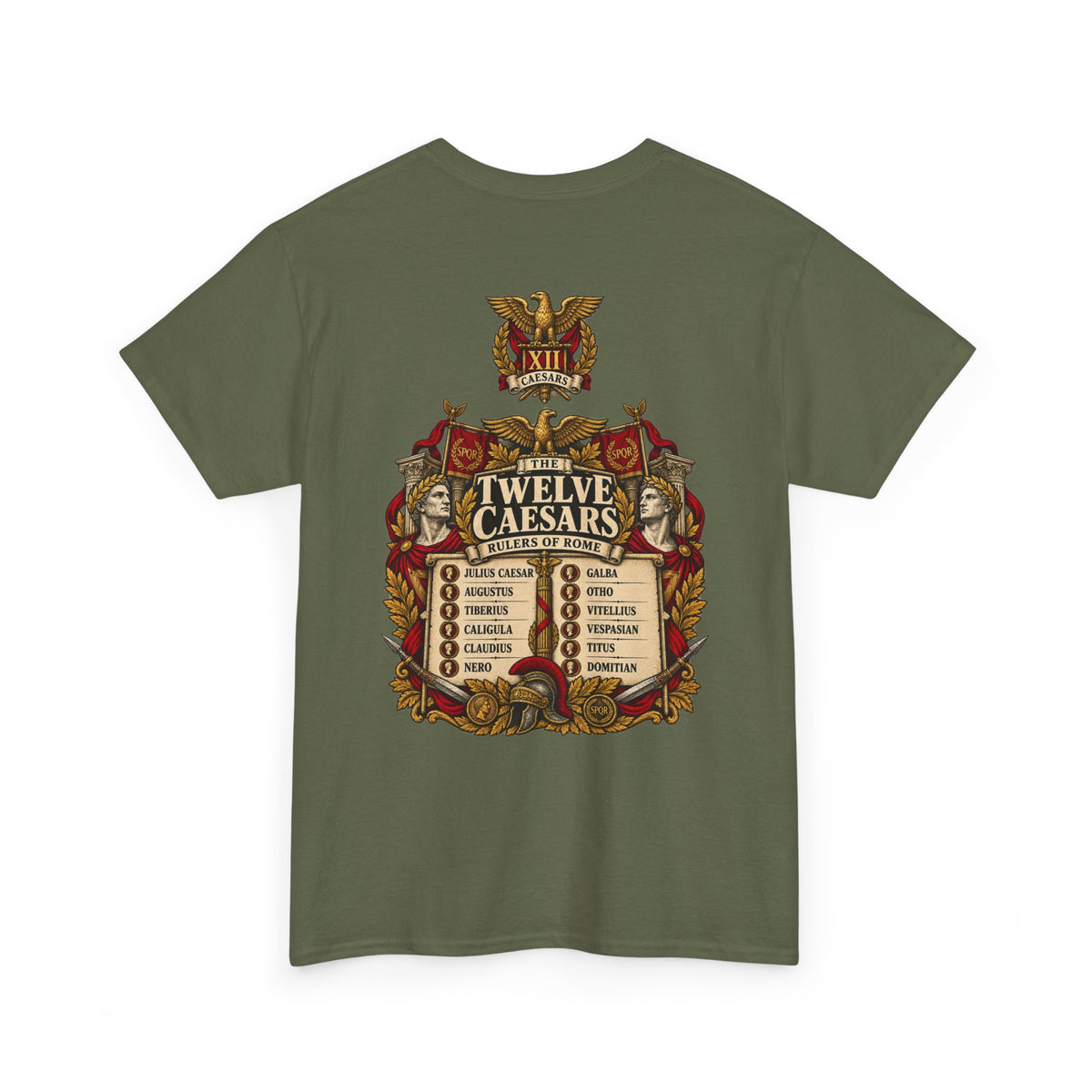 Twelve Caesars Roman history T-shirt – alternate product view 11