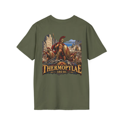 Thermopylae 480 BC Spartan Warrior T-Shirt Iron Regiment historical T-shirt image 12