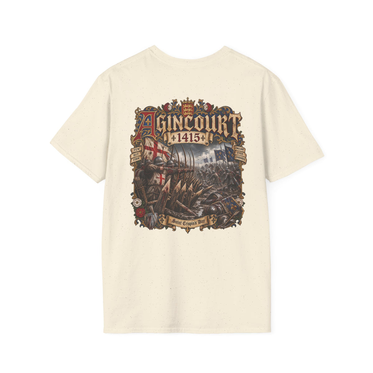 Agincourt 1415 Medieval Battle T-Shirt Iron Regiment historical T-shirt image 12