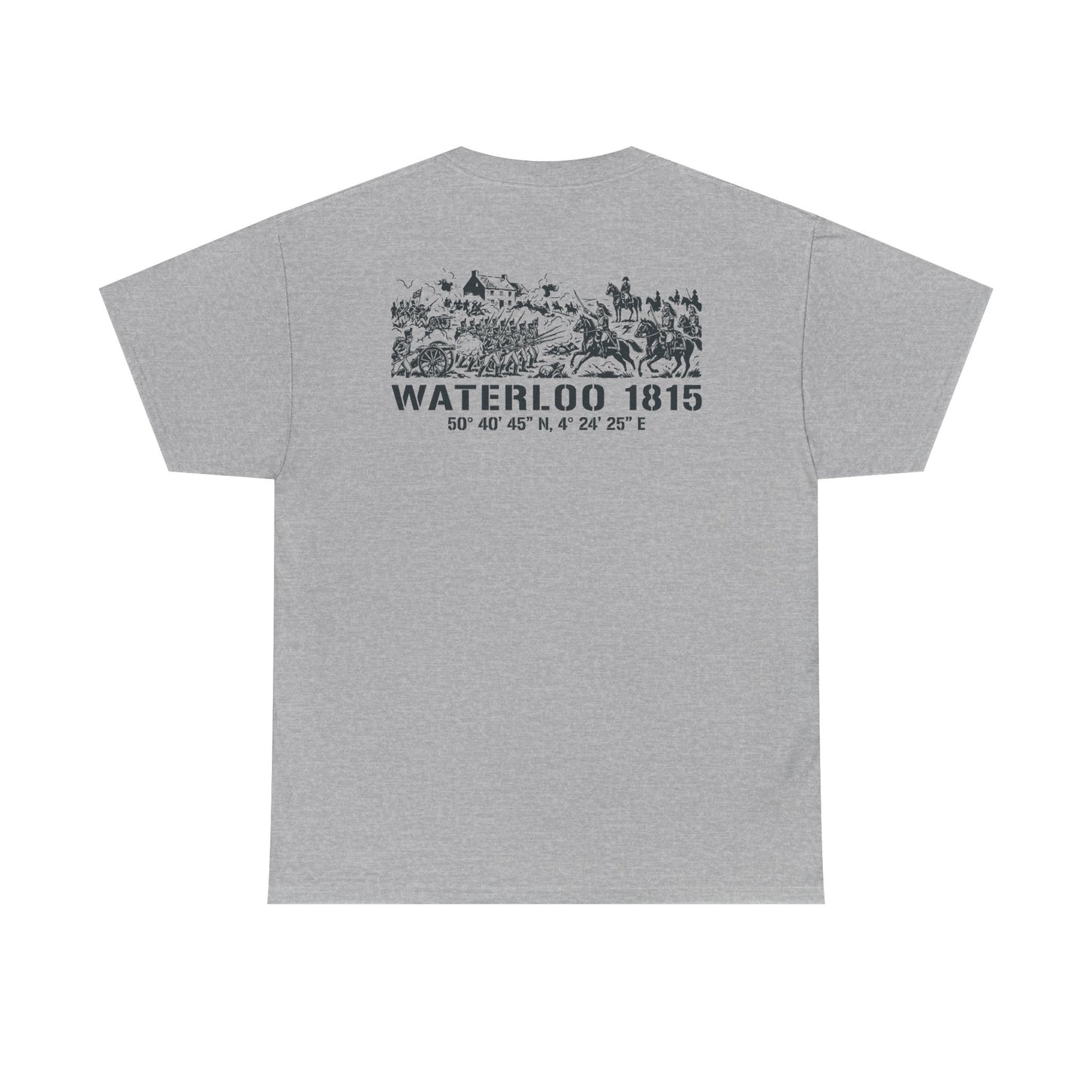 Waterloo 1815 Battlefield Engraving T-Shirt – Napoleonic History Tee
