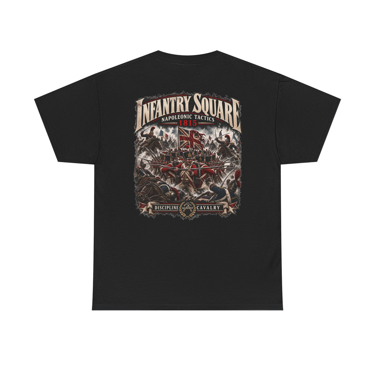 Infantry Square Napoleonic tactics T-shirt product mock-up