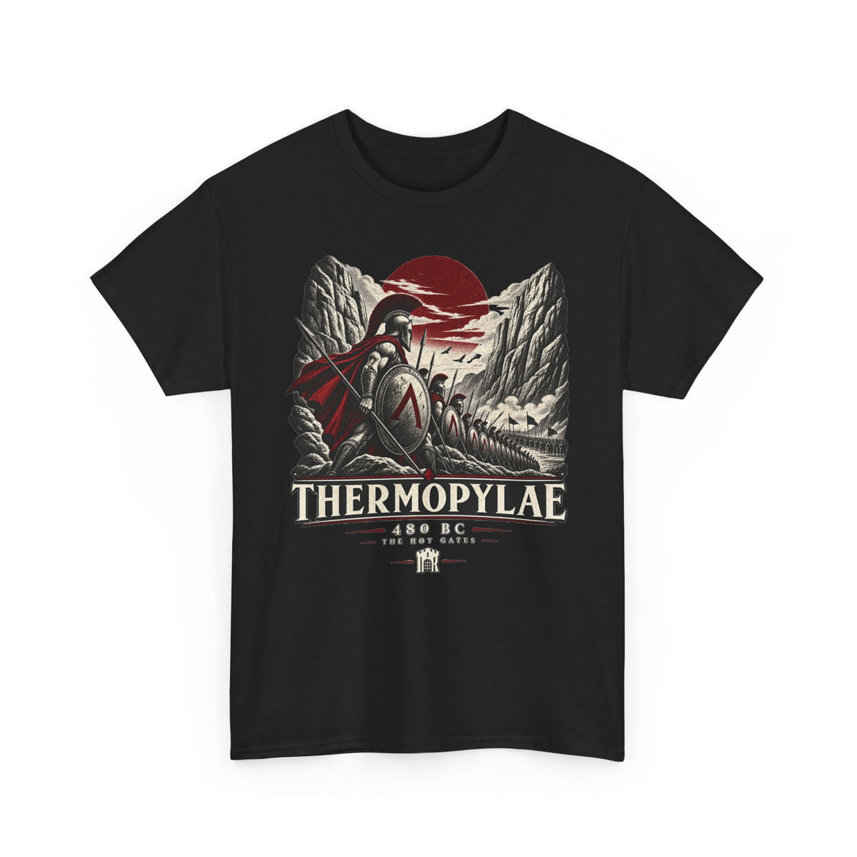 Thermopylae 480 BC Spartan T-shirt – alternate product view 5