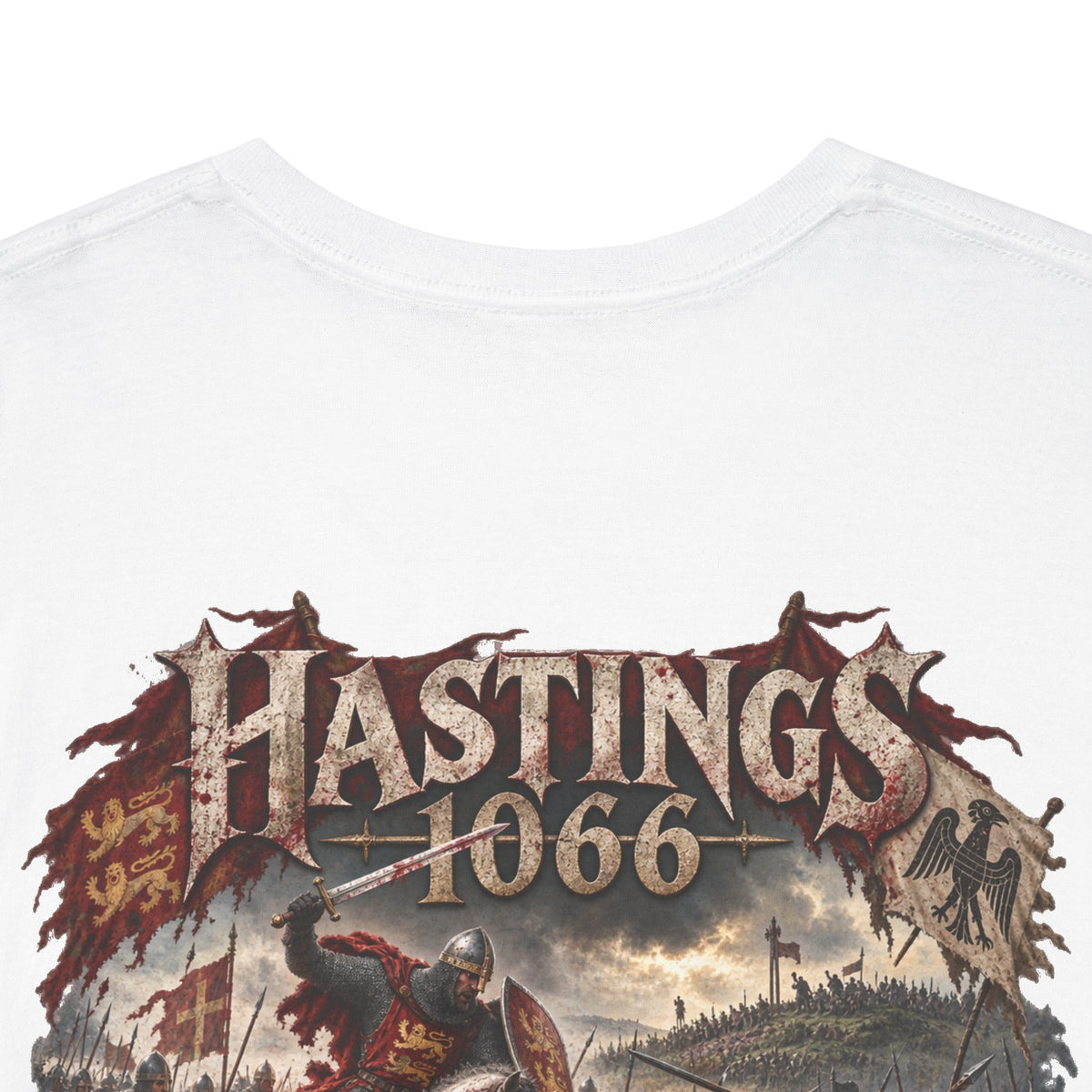 Hastings 1066 Battle Scene T-Shirt — Norman Conquest