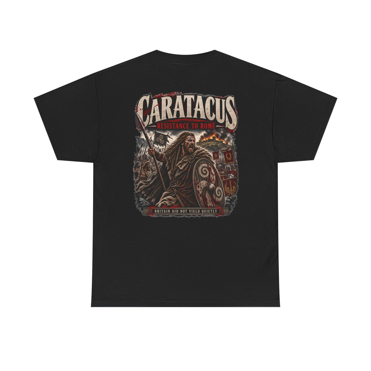 Caratacus ancient Britain history T-shirt product mock-up