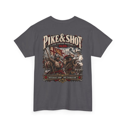Pike and Shot 17th-century warfare T-shirt product mock-up