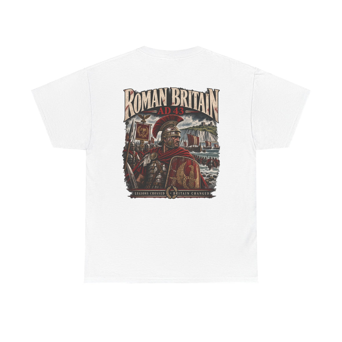 Roman Britain Roman soldier history T-shirt product mock-up
