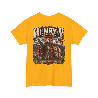Henry V Agincourt 1415 medieval history T-shirt product mock-up
