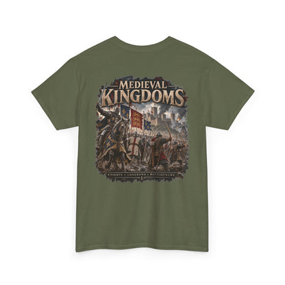 Medieval Kingdoms T-Shirt — Knights, Crowns & Battlefields