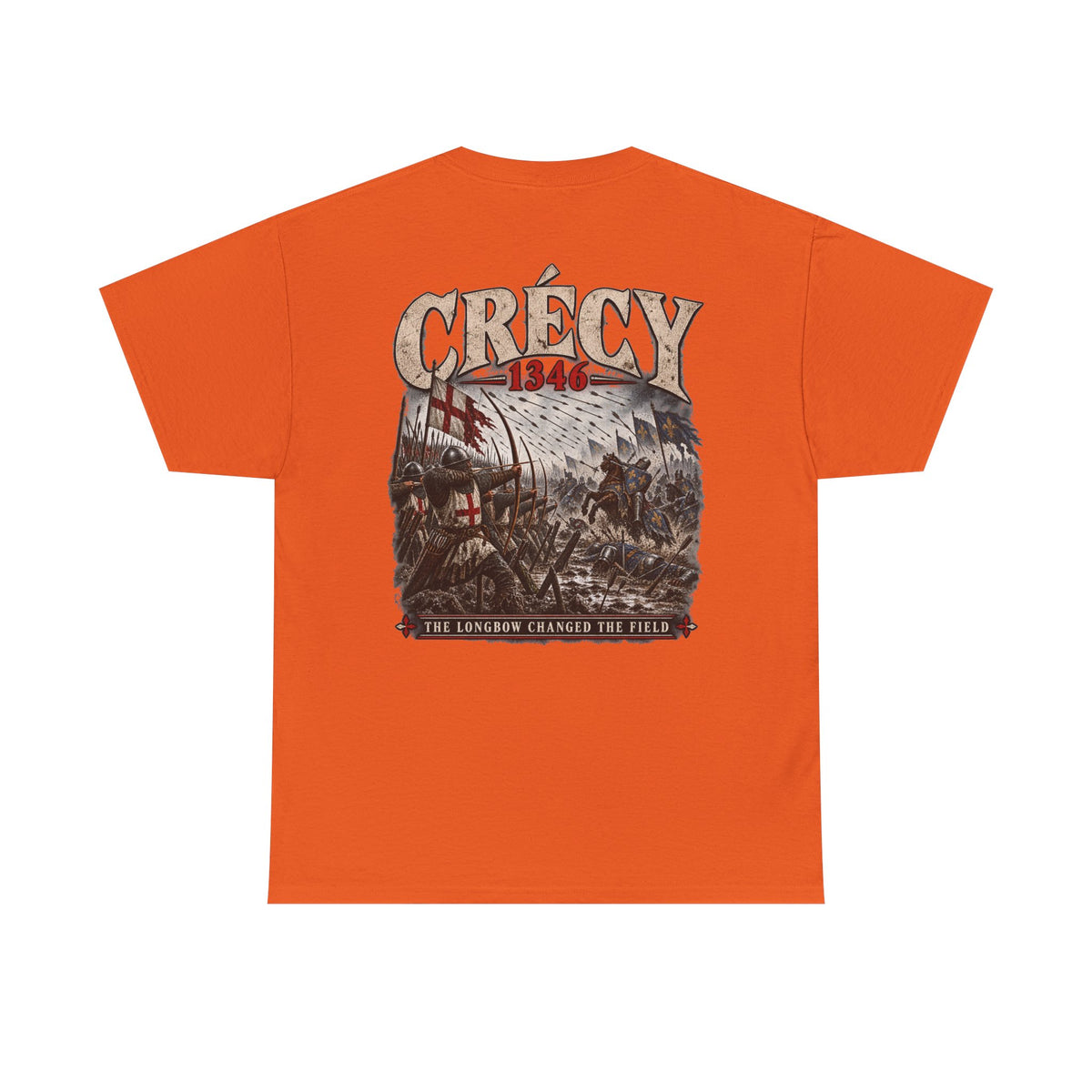 Battle of Crécy 1346 Hundred Years’ War T-shirt product mock-up