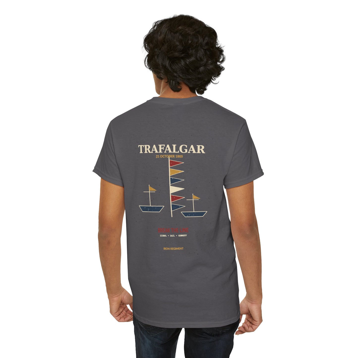 T-Shirt — Trafalgar Nautical Graphic Tee (Vintage Sailing Design)
