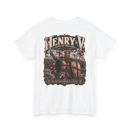 Henry V Agincourt 1415 medieval history T-shirt product mock-up