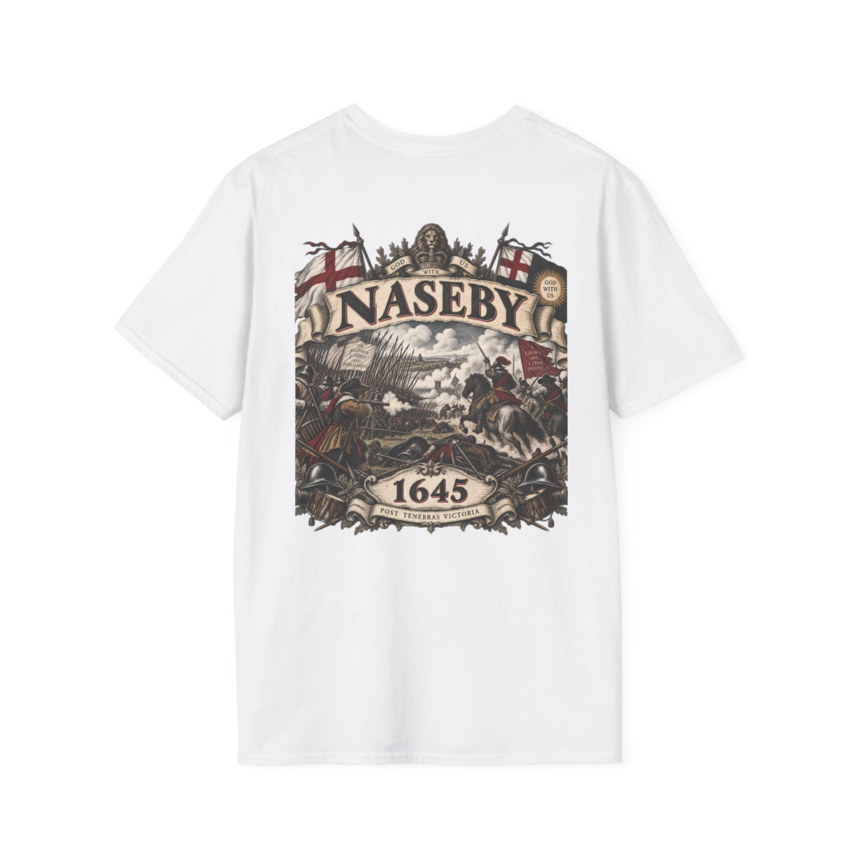 Naseby 1645 Battle Graphic T-Shirt Iron Regiment historical T-shirt image 8