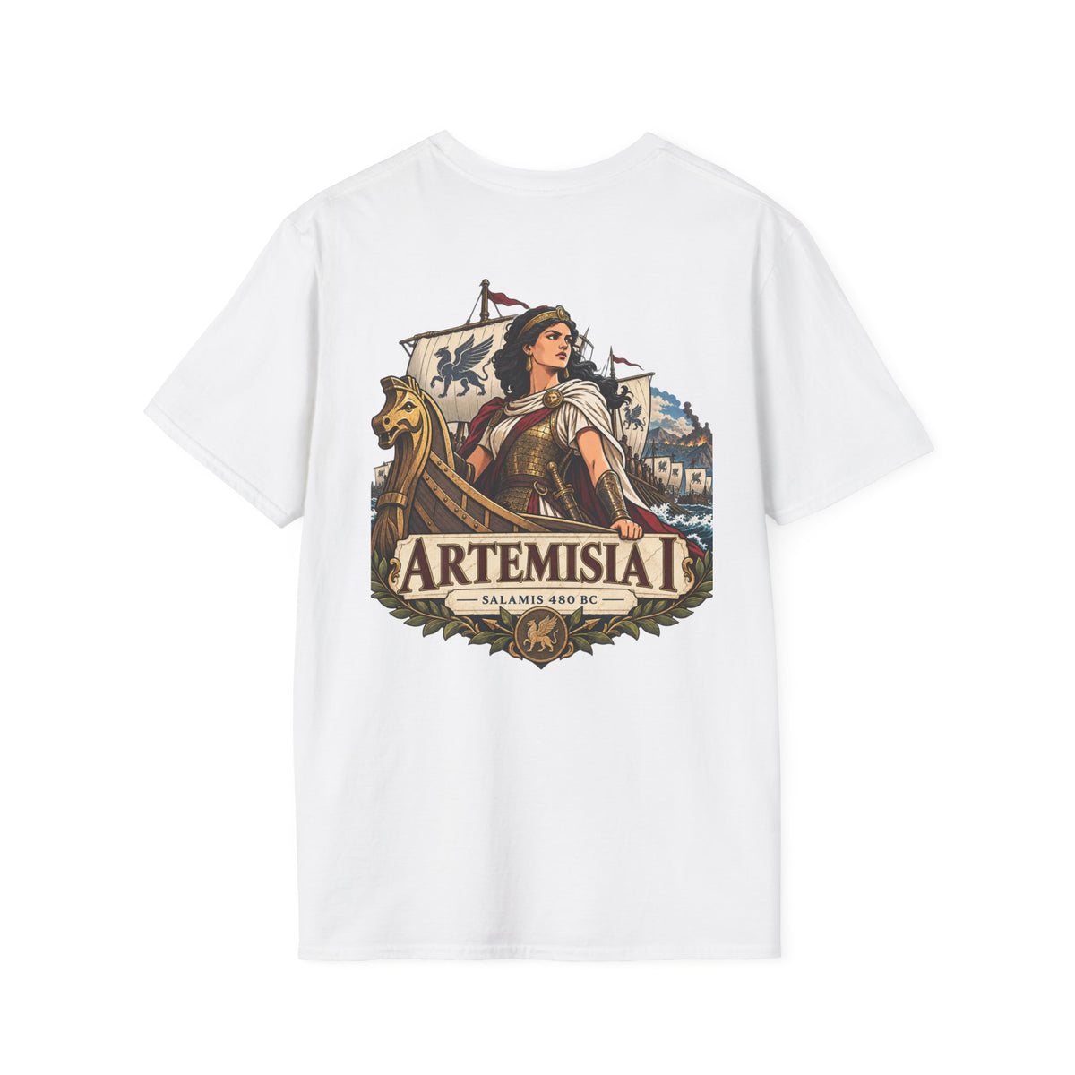 Artemisia I Naval Commander Graphic T-Shirt Iron Regiment historical T-shirt image 6