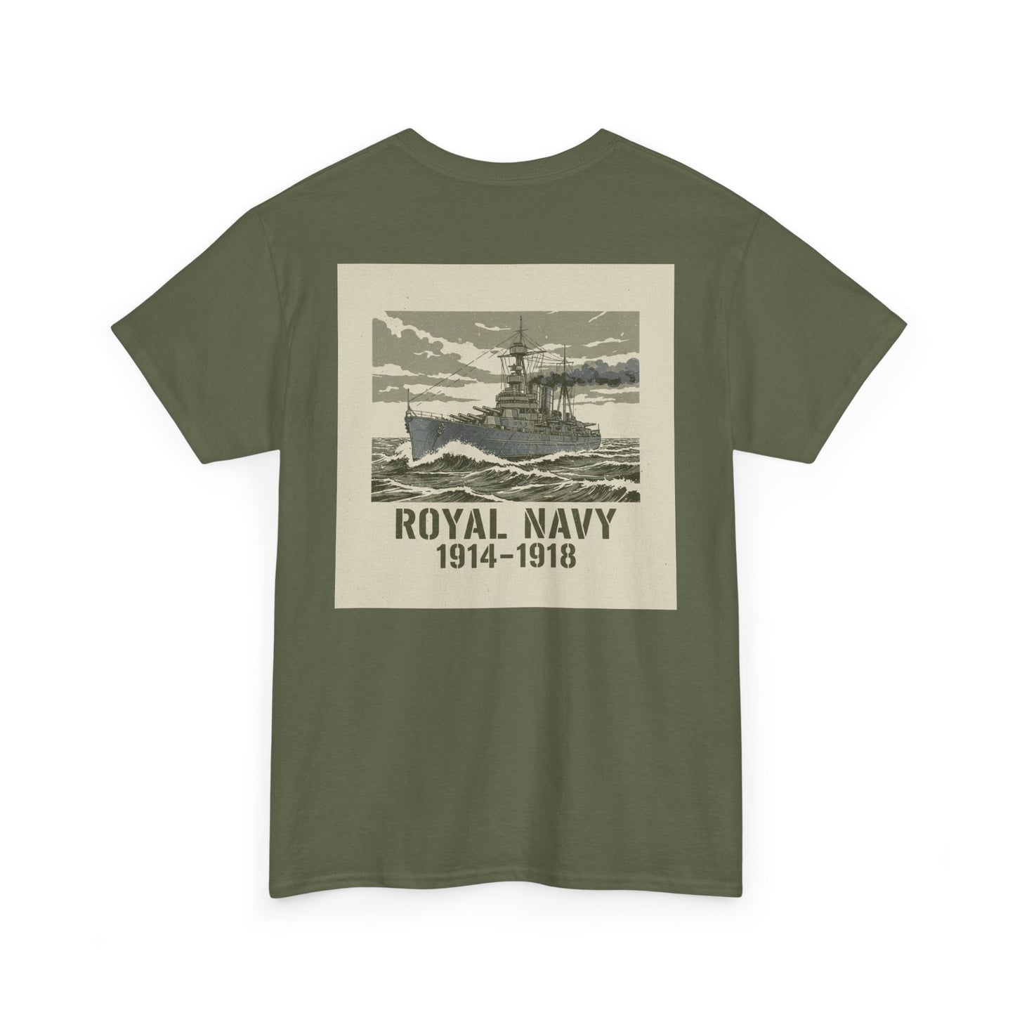 Royal Navy 1914–1918 Vintage Battleship Tee