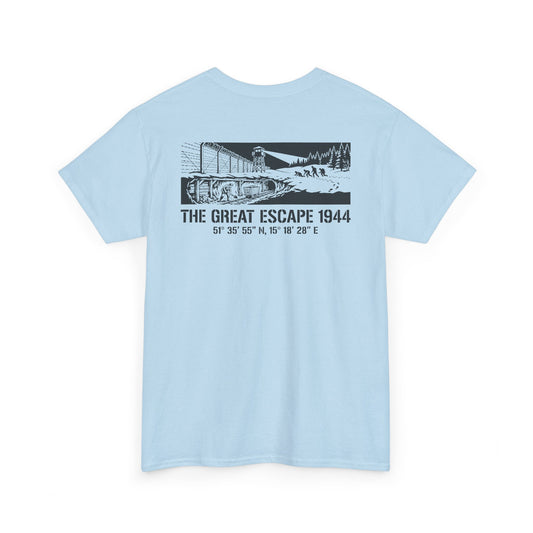T-Shirt — "The Great Escape 1944" Vintage WWII Prisoner of War Design
