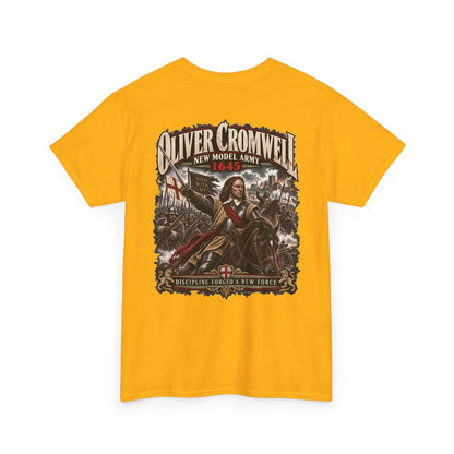 Oliver Cromwell New Model Army history T-shirt product mock-up