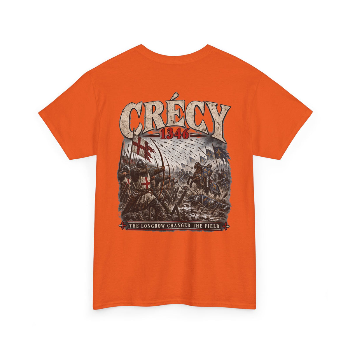 Battle of Crécy 1346 Hundred Years’ War T-shirt product mock-up