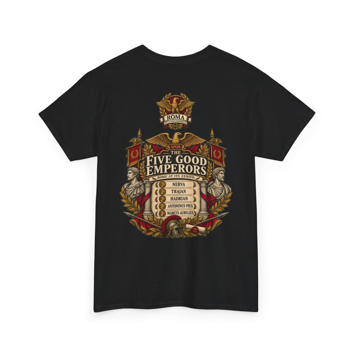 Five Good Emperors Roman history T-shirt – alternate product view 9