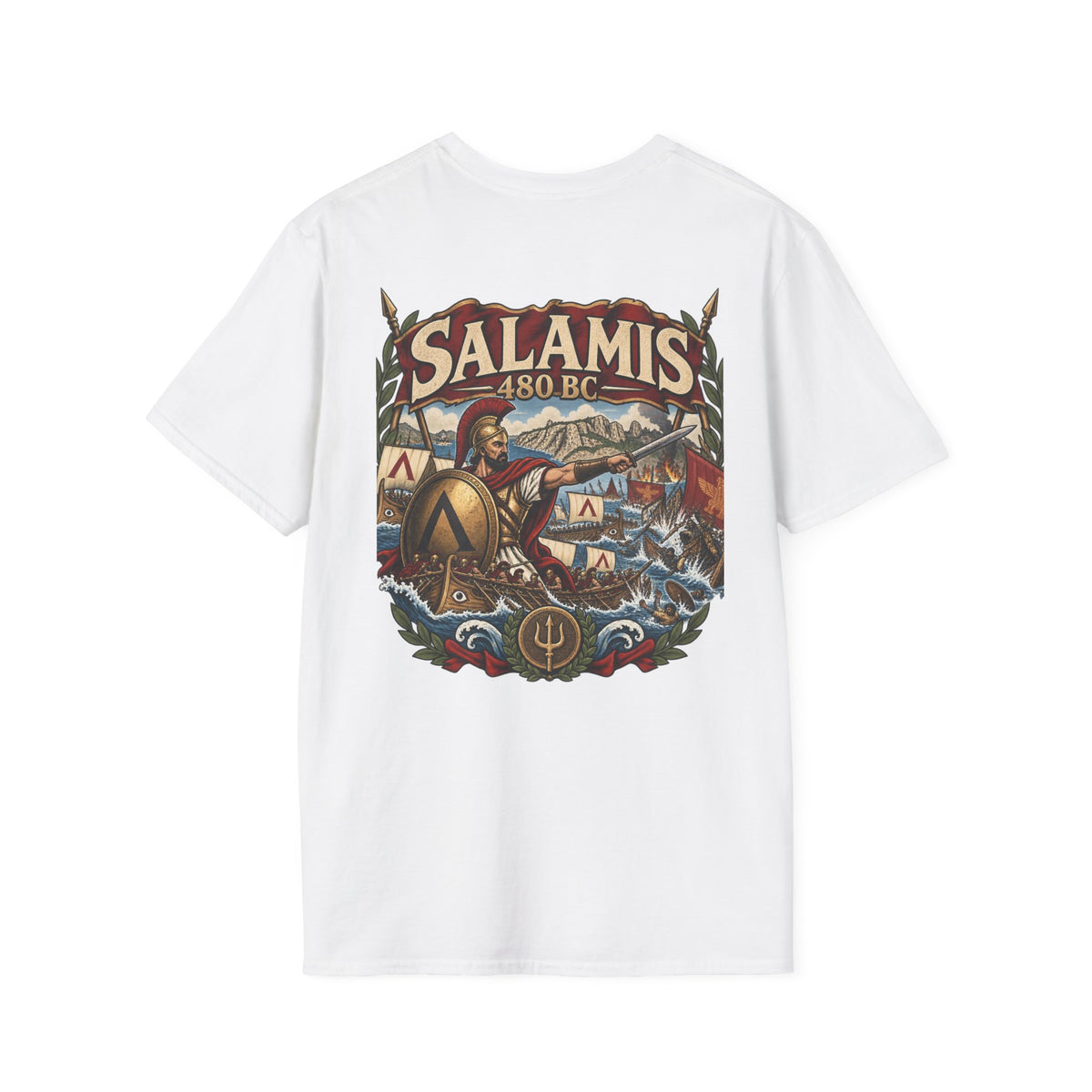Salamis 480 BC Greek Battle T-Shirt Iron Regiment historical T-shirt image 6