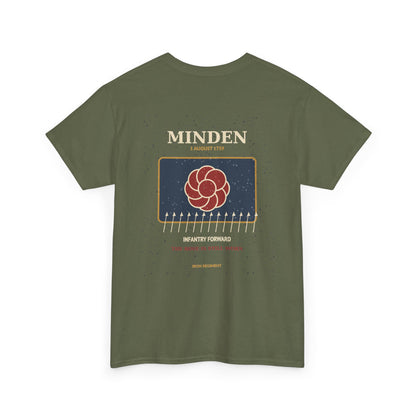 Graphic Tee — Vintage Rose Crest Back Print "The Moon Is Still Rising"