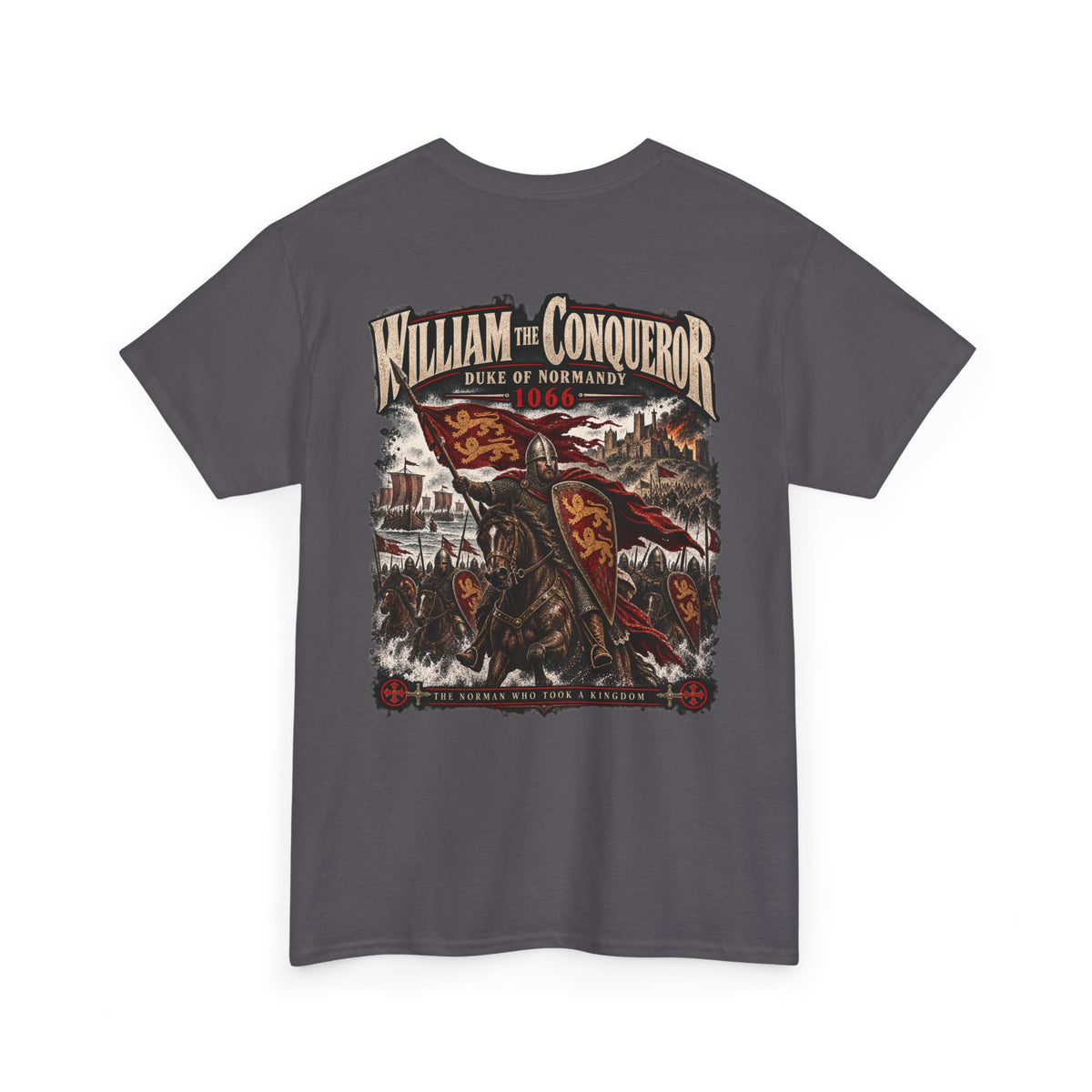 William the Conqueror Norman Conquest history T-shirt product mock-up