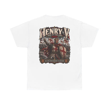 Henry V Agincourt 1415 medieval history T-shirt product mock-up