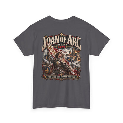 Joan of Arc medieval history T-shirt product mock-up