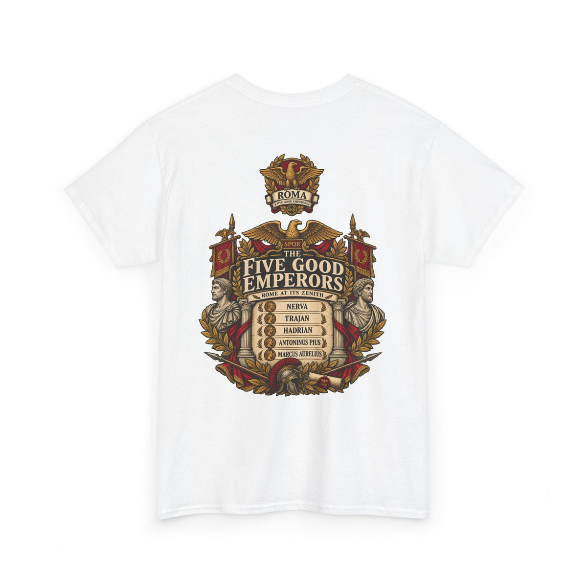 Five Good Emperors Roman history T-shirt – alternate product view 7