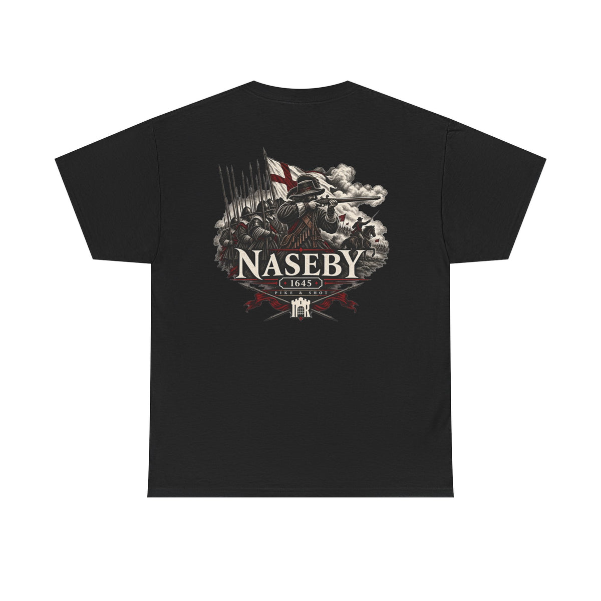 Battle of Naseby 1645 English Civil War T-shirt product mock-up