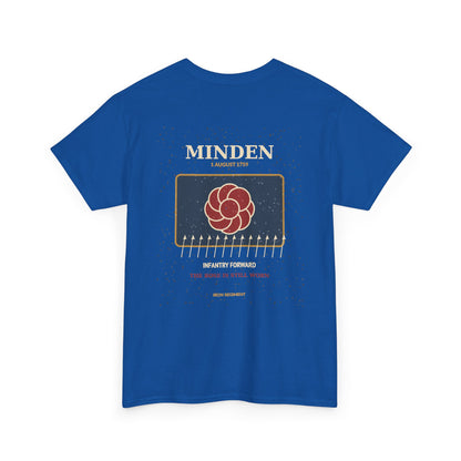 Graphic Tee — Vintage Rose Crest Back Print "The Moon Is Still Rising"